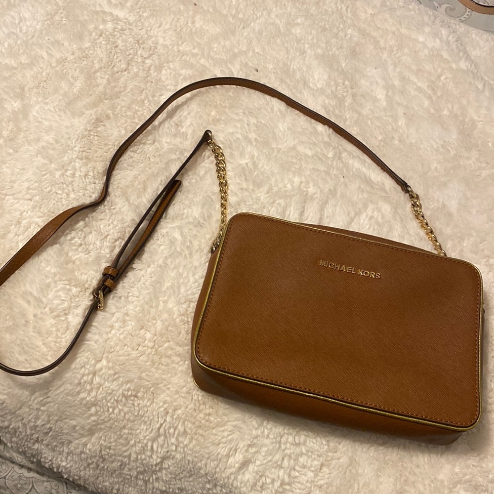 Michael kors brown crossbody bag